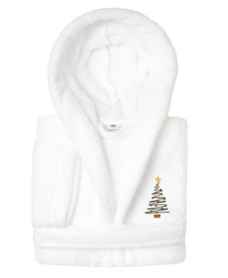 Christmas Tree Kids Super Plush Double Brushed Hooded Bathrobe