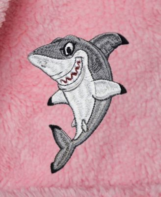 Kids Shark Super Plush Double Brushed Hooded Bathrobe