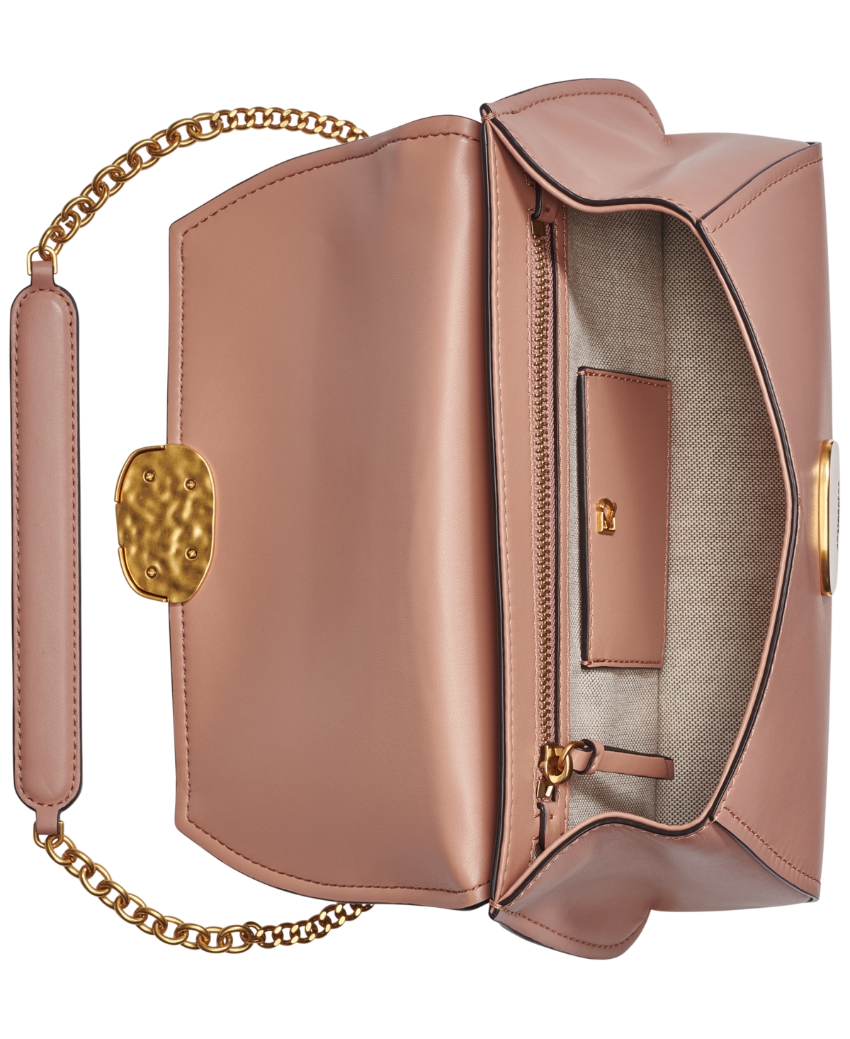 Donna Karan Sag Harbor Shoulder With Sculpted Magnet Closure In Italian Clay