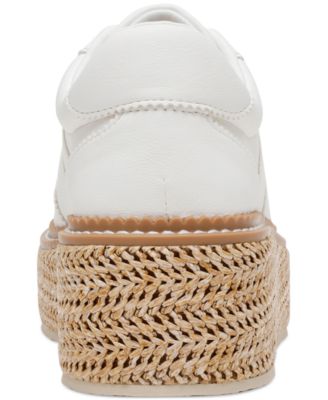 Women's Barkley Raffia Platform Lace-Up Sneakers