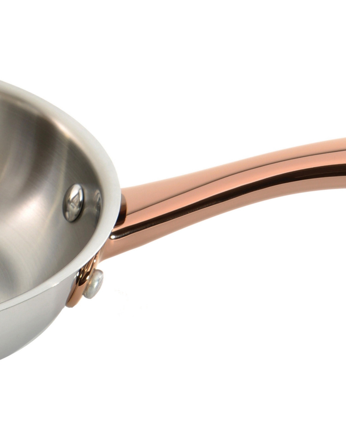 BergHOFF Ouro Gold 11Pc 18/10 Stainless Steel Cookware Set, Ss Lids, Rose Gold Handles - rose gold
