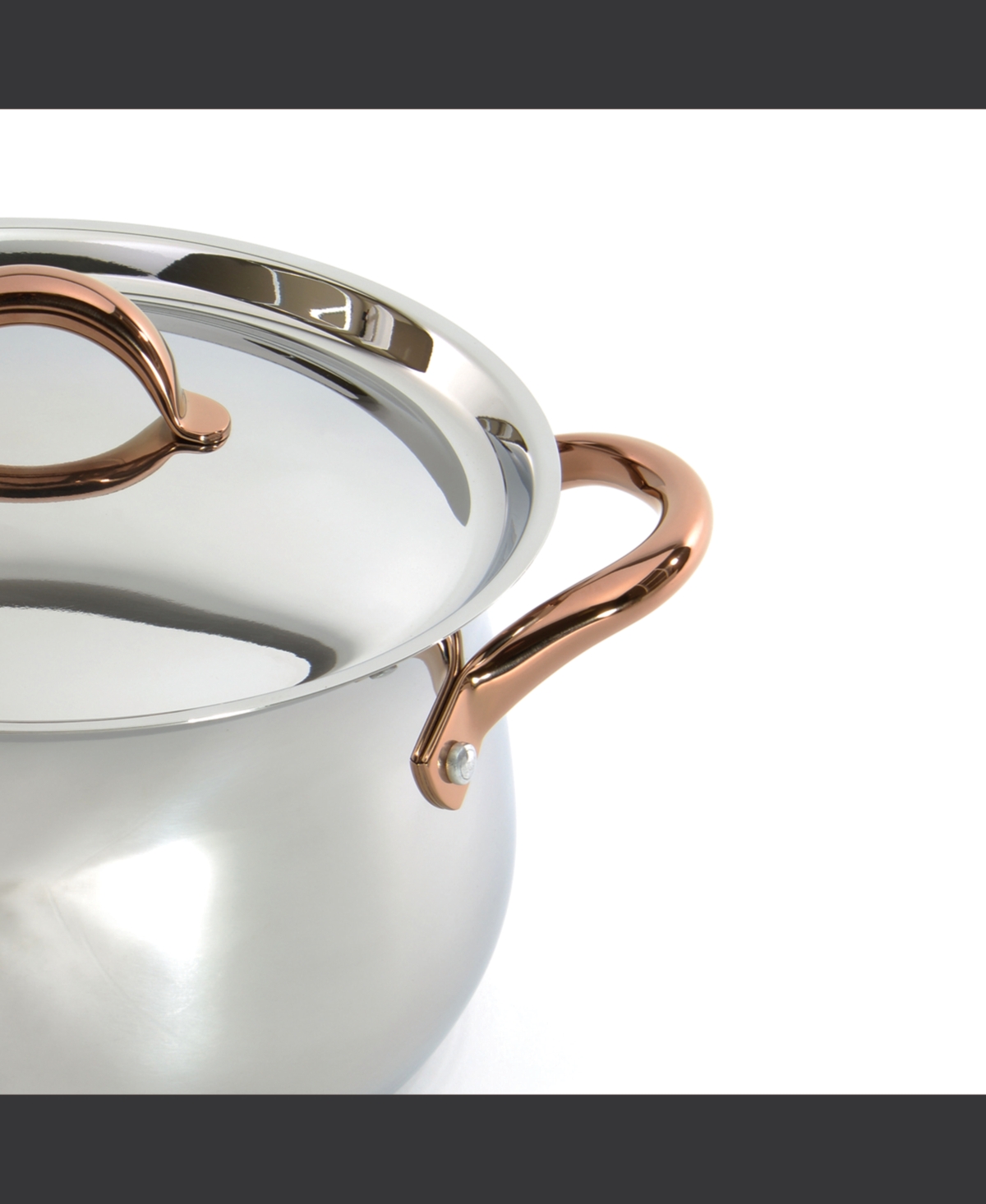 BergHOFF Ouro Gold 18/10 Stainless Steel Stockpot with Ss Lid - rose gold