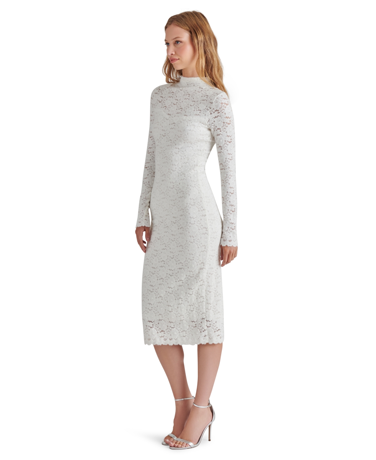 STEVE MADDEN WOMEN'S VIVIENNE LACE MIDI DRESS 