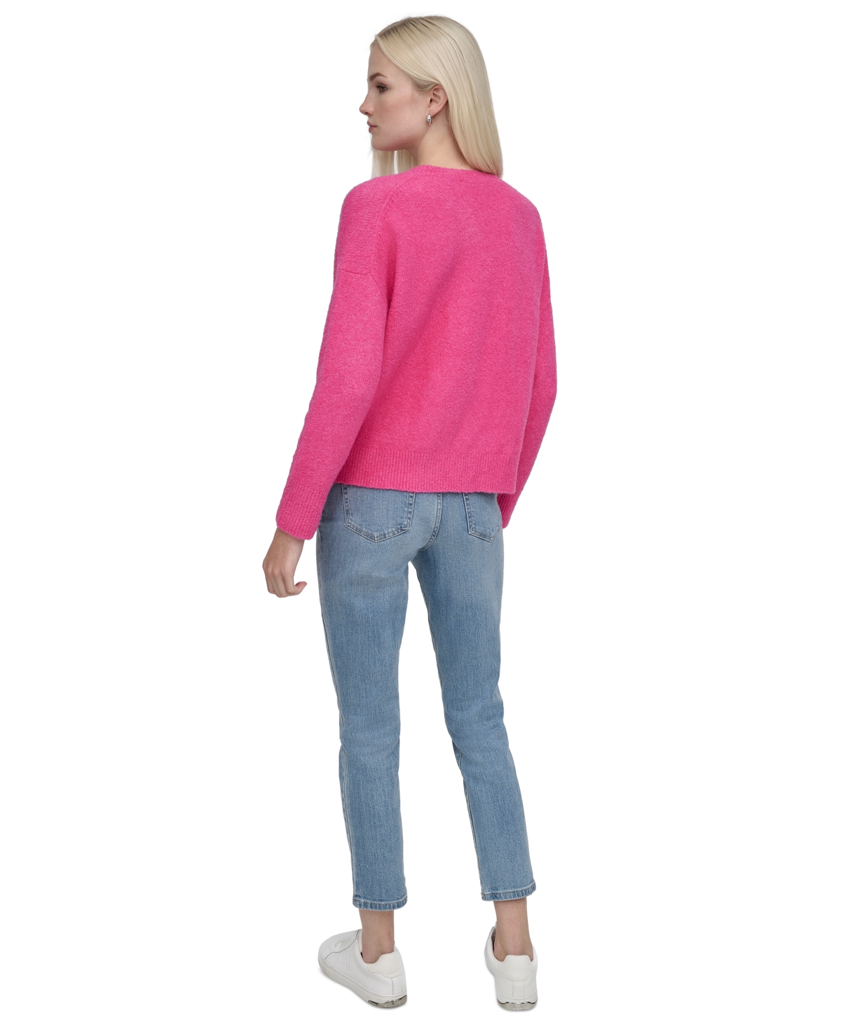Dkny Jeans Women's Boucle Crewneck Sweater