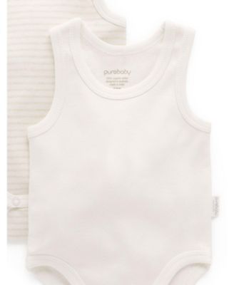 Baby Boy and Baby Girl Rib Bodysuit 2 pack