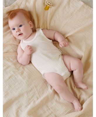 Baby Boy and Baby Girl Rib Bodysuit 2 pack