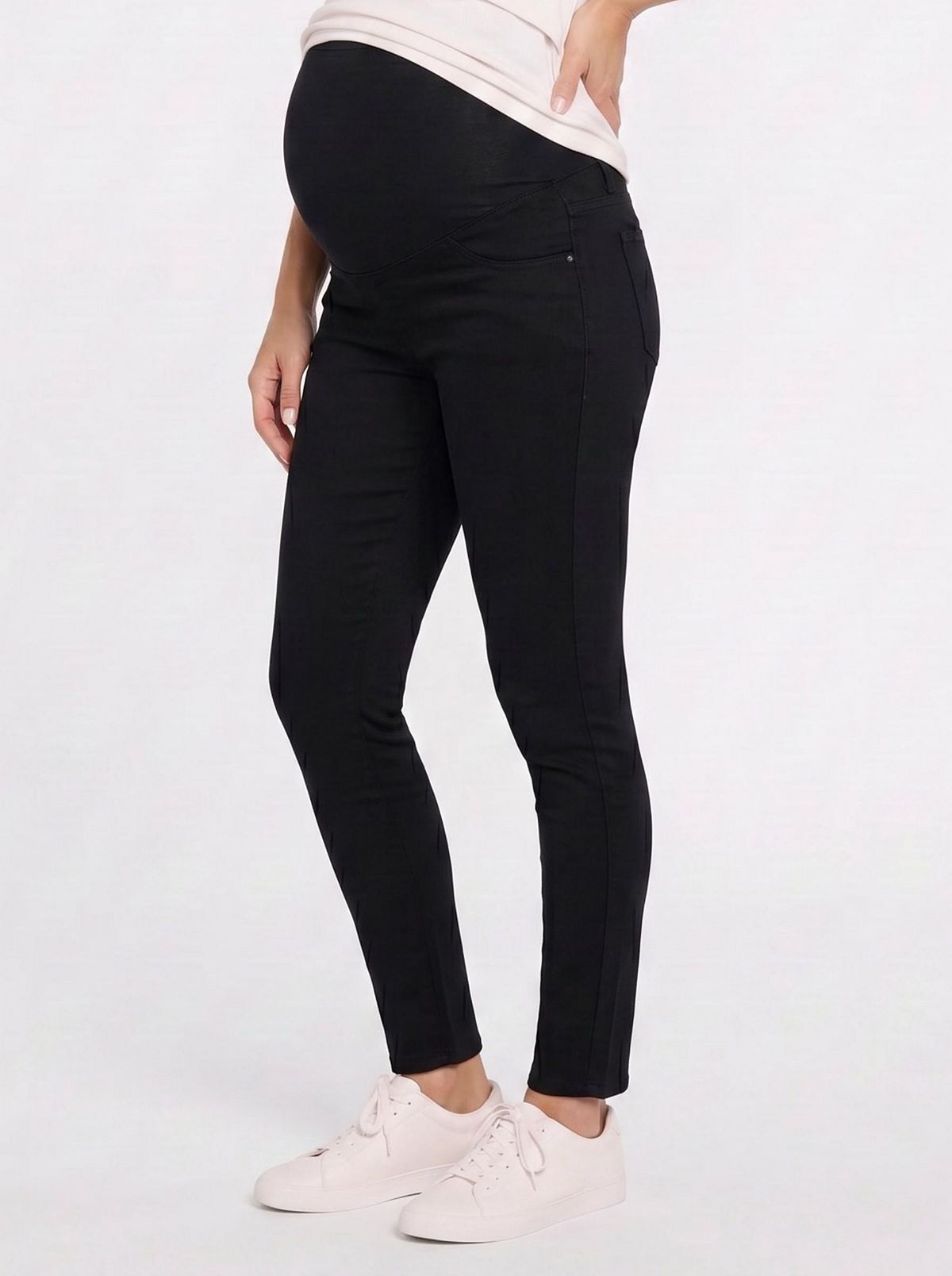 Motherhood Maternity Women's Motherhood Secret Fit Over the Belly Ankle Length Skinny Jeans view 3 — MAYCSS fashion products