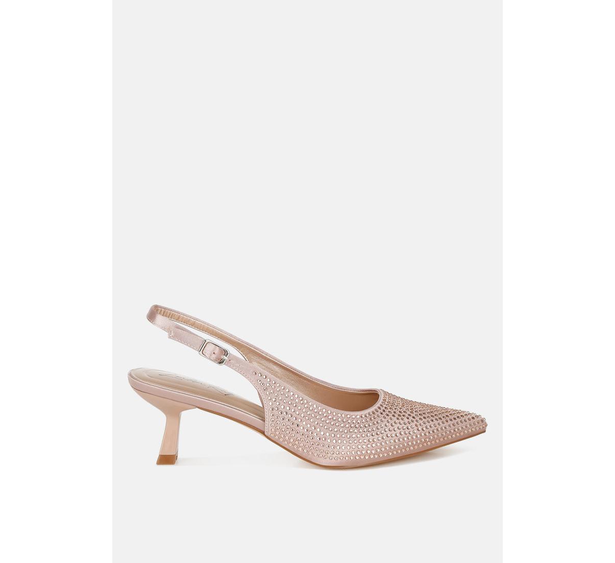 London Rag Amashi Rhinestones Embellished Slingback Sandals