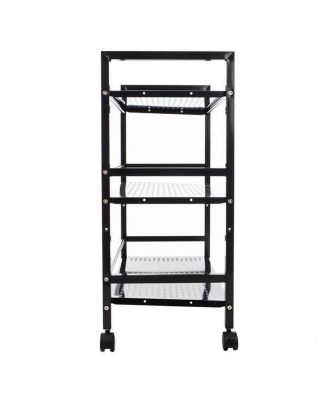 Widened 3-Tier Multi-Functional Storage Cart for Efficient Organization and Easy Access