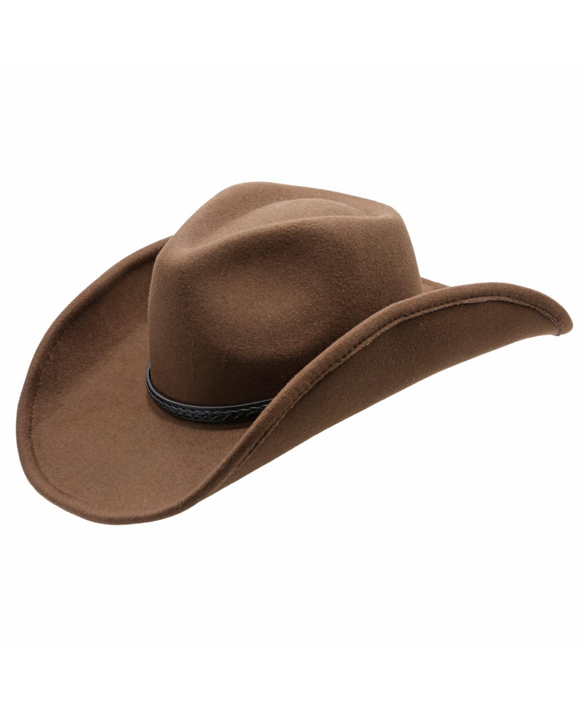 Elliott Ultra Felt Polyester Band Western Drifter Hat - Brown