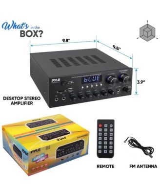 Stereo Amplifier Audio Receiver Sound System With Bluetooth Wireless Streaming, MP3/USB/SD/AUX/FM Radio, 300 Watt