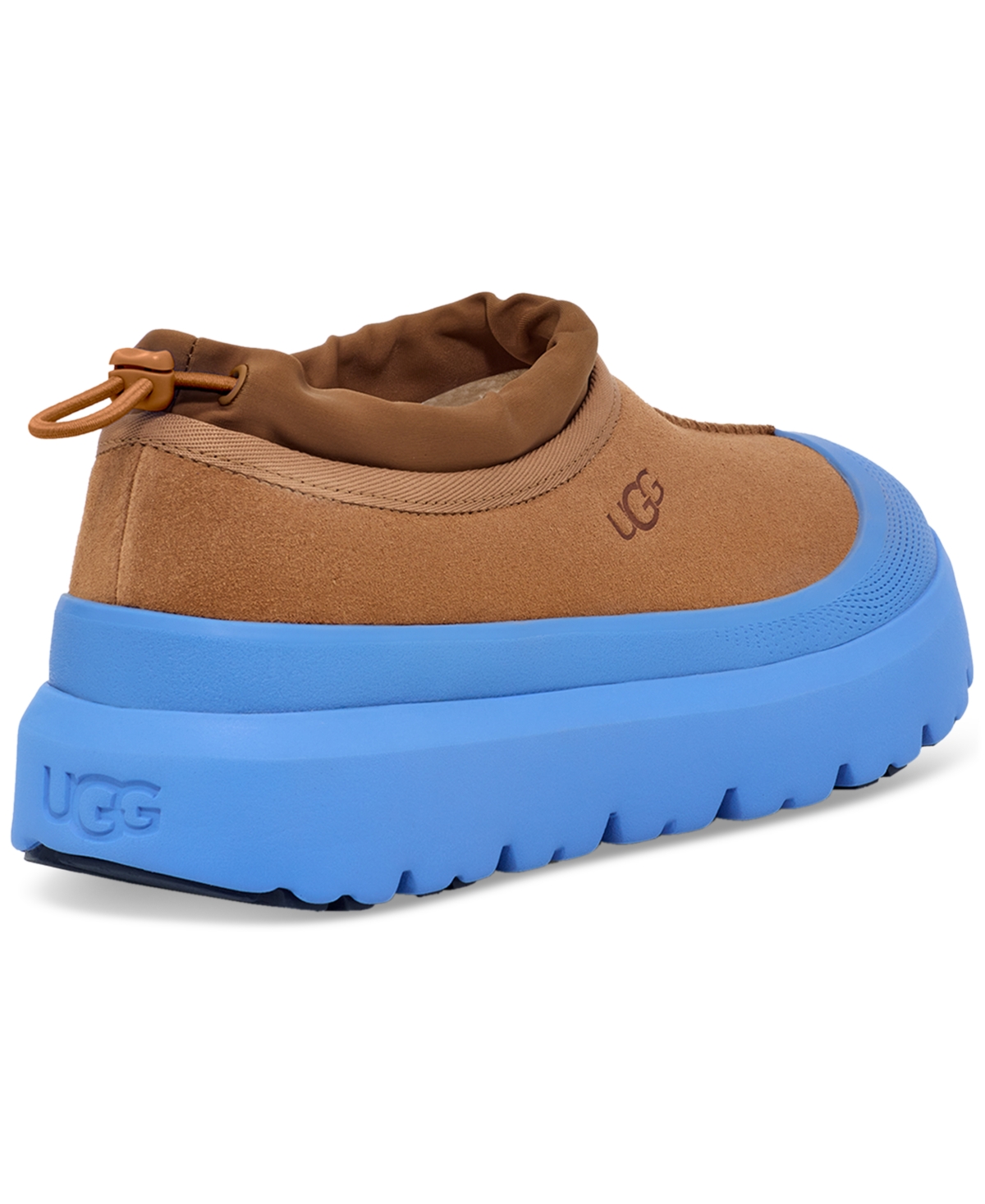 Shop Ugg Men's Tasman Weather Hybrid Slip-on Clogs In Chestnut,big Sky