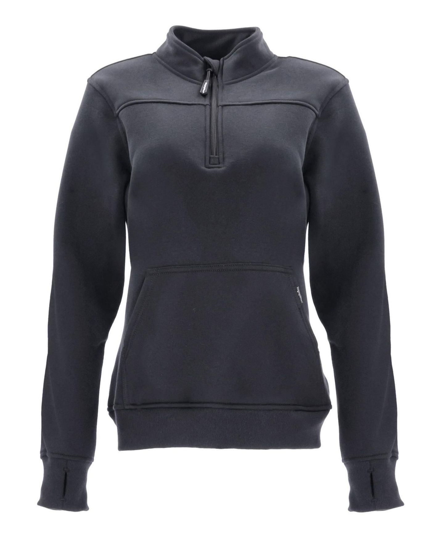 Женская толстовка RefrigiWear Quarter-Zip Fleece, цвет: Чёрный — фото 2