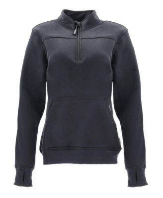 Plus Size Quarter-Zip Fleece Sweatshirt - Insulated Ladies Work Pullover with Thermal Comfort