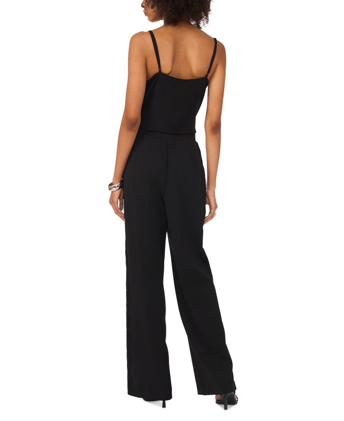 Vince Camuto Wide Leg Trousers In Rich Black