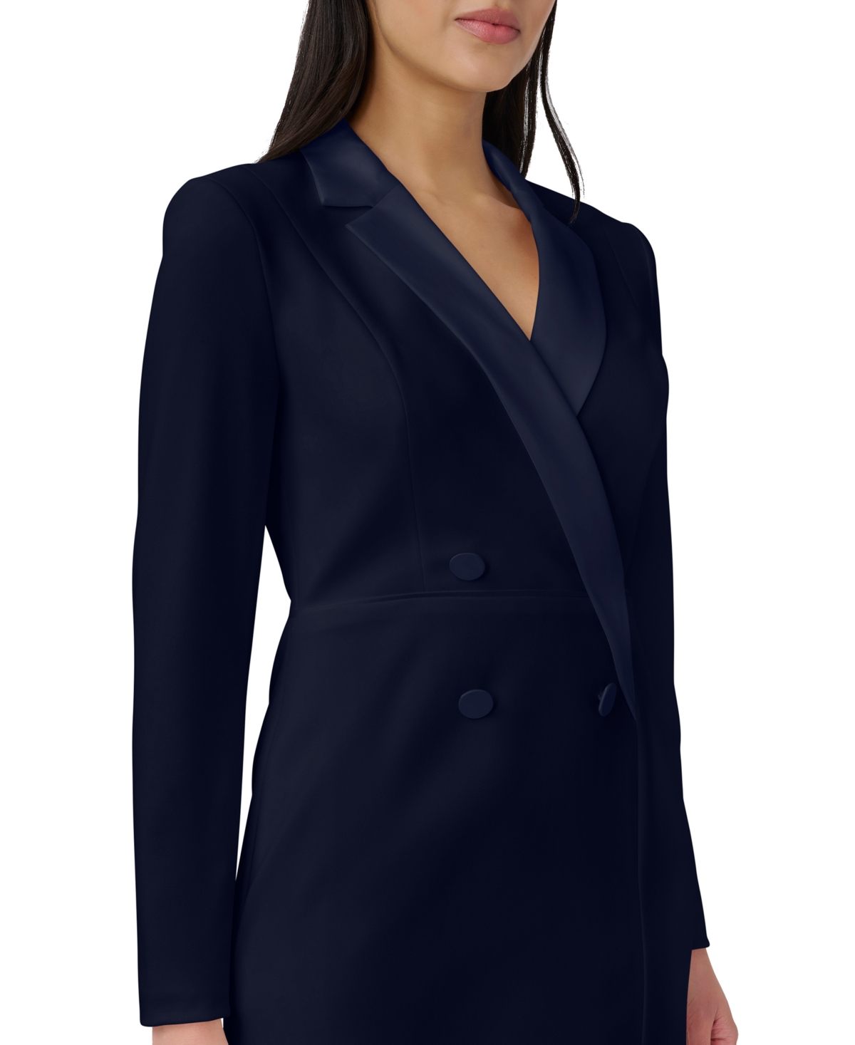 ADRIANNA PAPELL WOMEN'S TUXEDO COCKTAIL SHEATH DRESS 