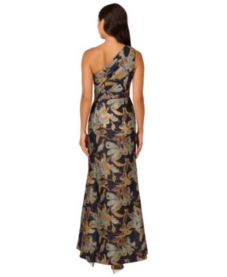 セール! Adrianna Papell フローラル ガウン Matelasse Gown Sleeveless Metallic Floral Matelasse Gown In Coral Multi
