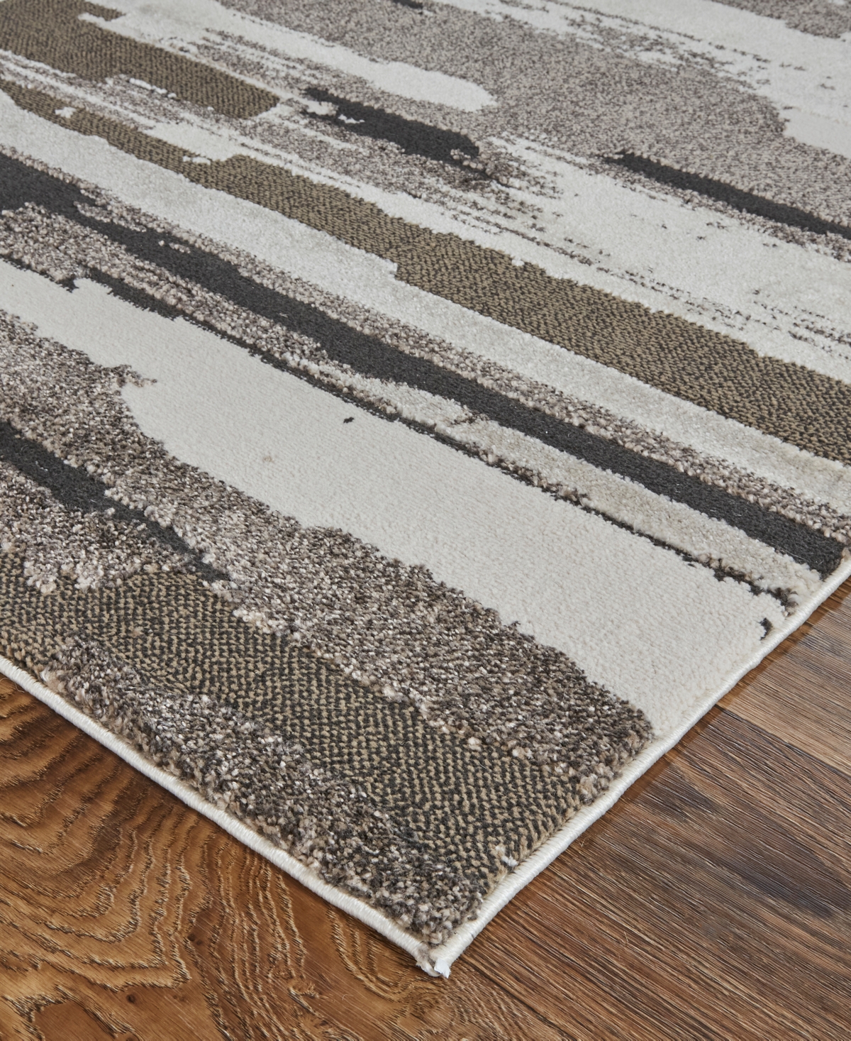 Feizy Vancouver 39fef 4'x6' Area Rug In Brown