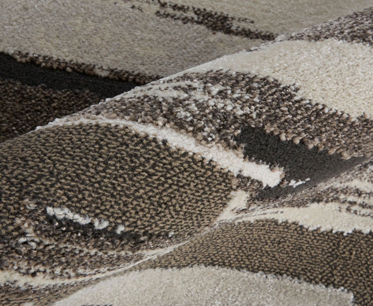 Feizy Vancouver 39fef 5'x8' Area Rug In Brown