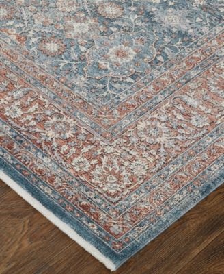 Feizy Marquette 39gtf Rug Collection In Blue,red