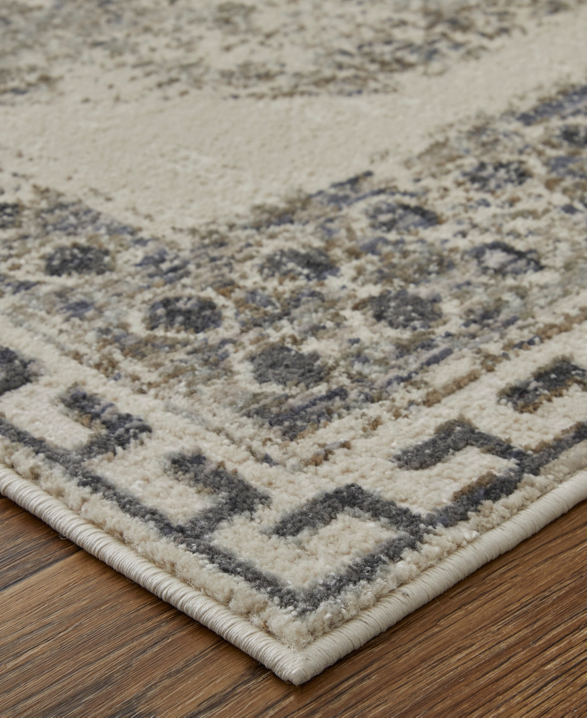 Feizy Kano 39ljf 5'3"x7'6" Area Rug In Ivory
