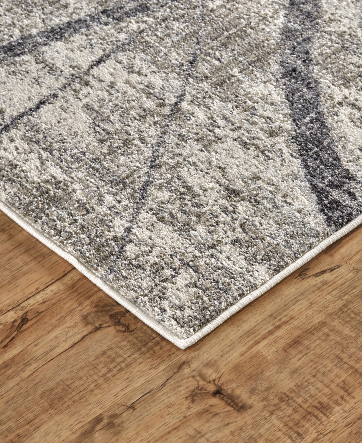 Feizy Kano 3877f 4'3"x6'3" Area Rug In Taupe,gray