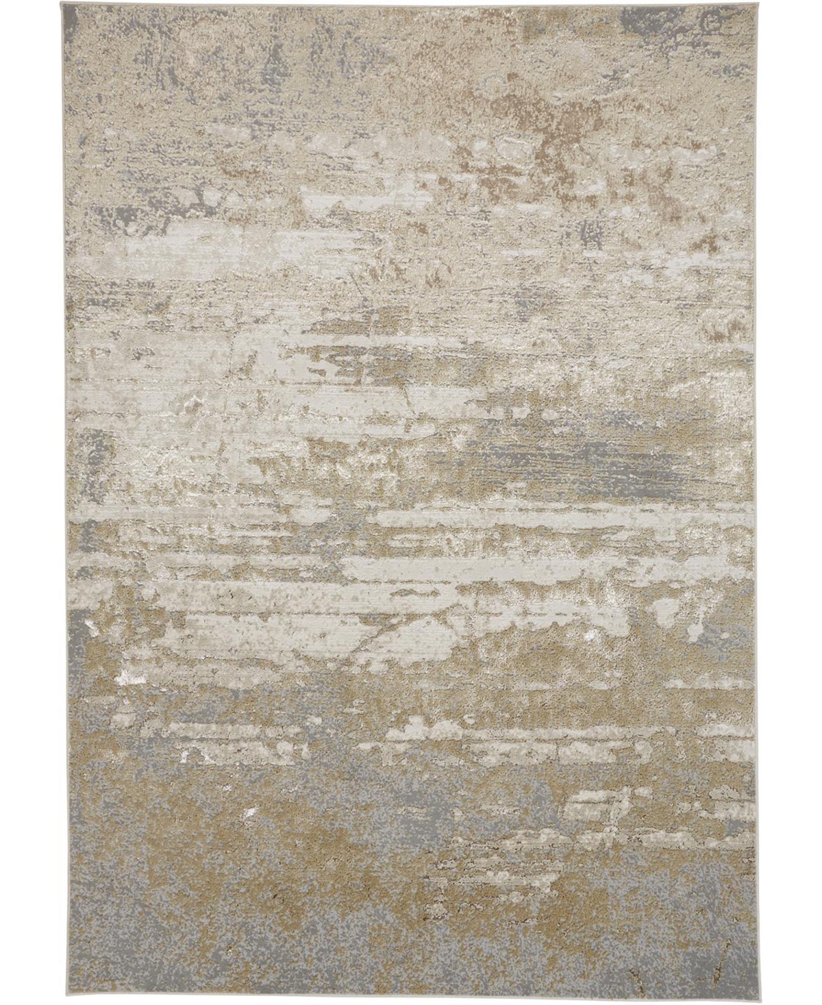 Shop Feizy Aura 3567f 5'x8' Area Rug In Ivory,gold