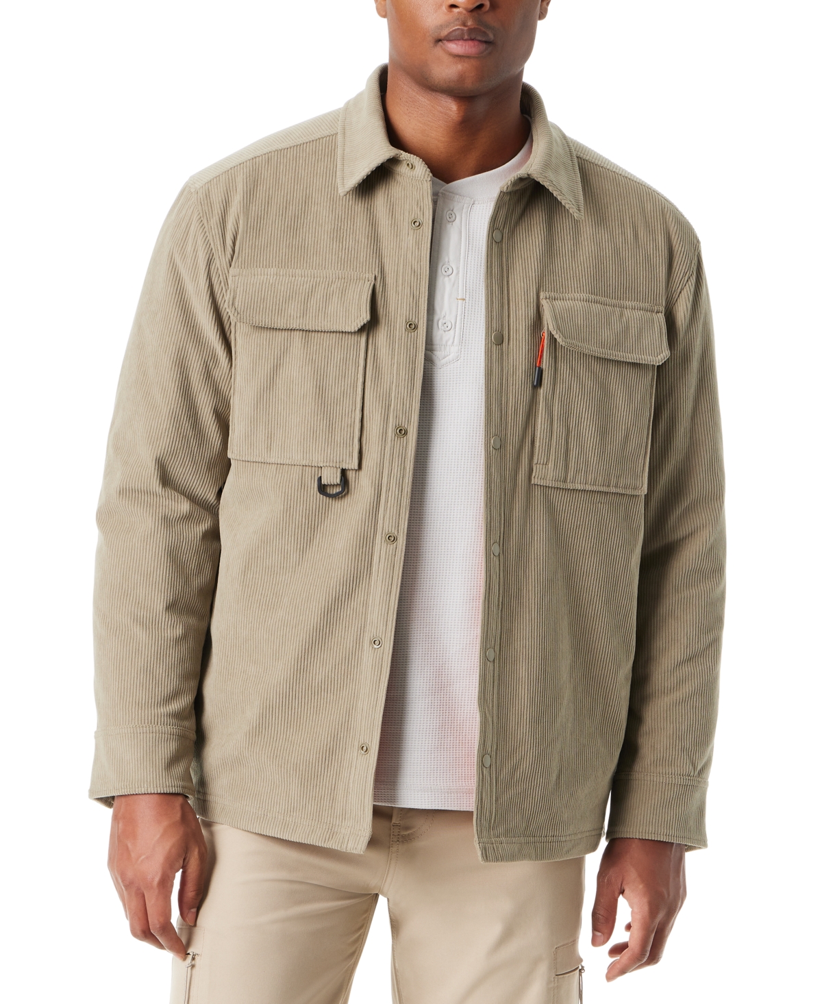 Men's Relaxed Fit Corduroy Shirt Jacket - Rum Raisin