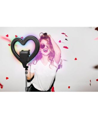 10" Heart Shaped RGB Selfie Ring Light