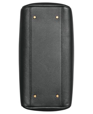 Quogue Leather Triple Compartment Tote Bag