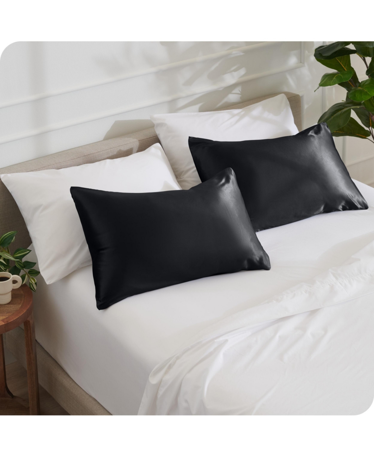 Satin Envelope Closure Pillowcase Set