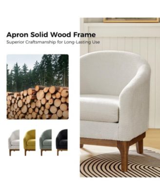 Augus Modern Boucle Armchair Chair with Adjustable Feet