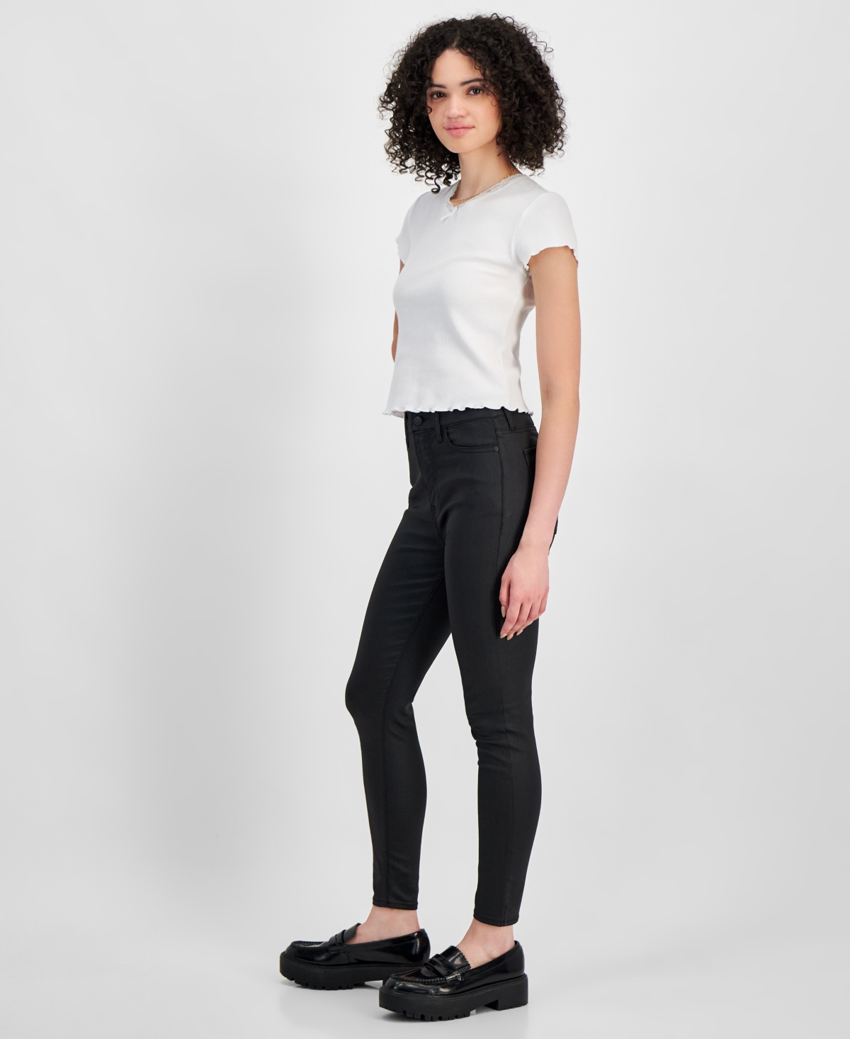Celebrity Pink Juniors' Curvy-Fit Faux-Pocket Skinny Jeans