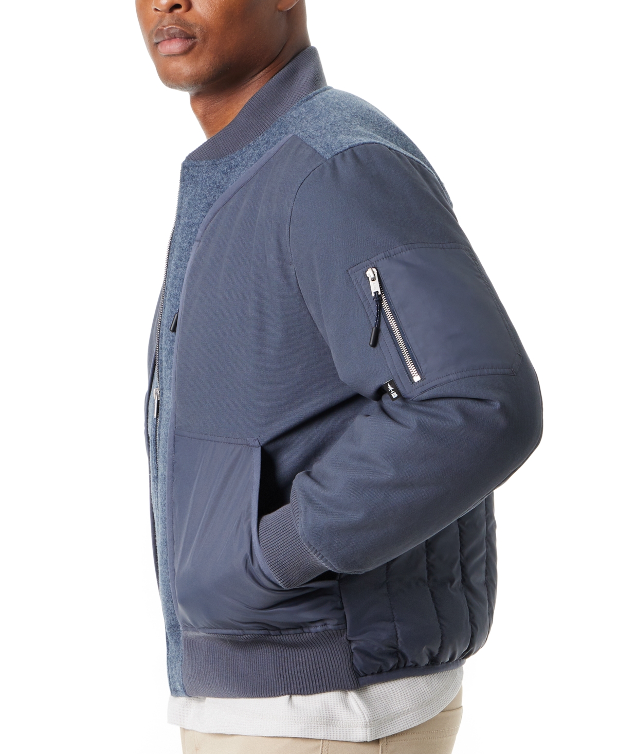 Bass Outdoor Men's Hero Mixed Media Zip-Front Bomber Jacket