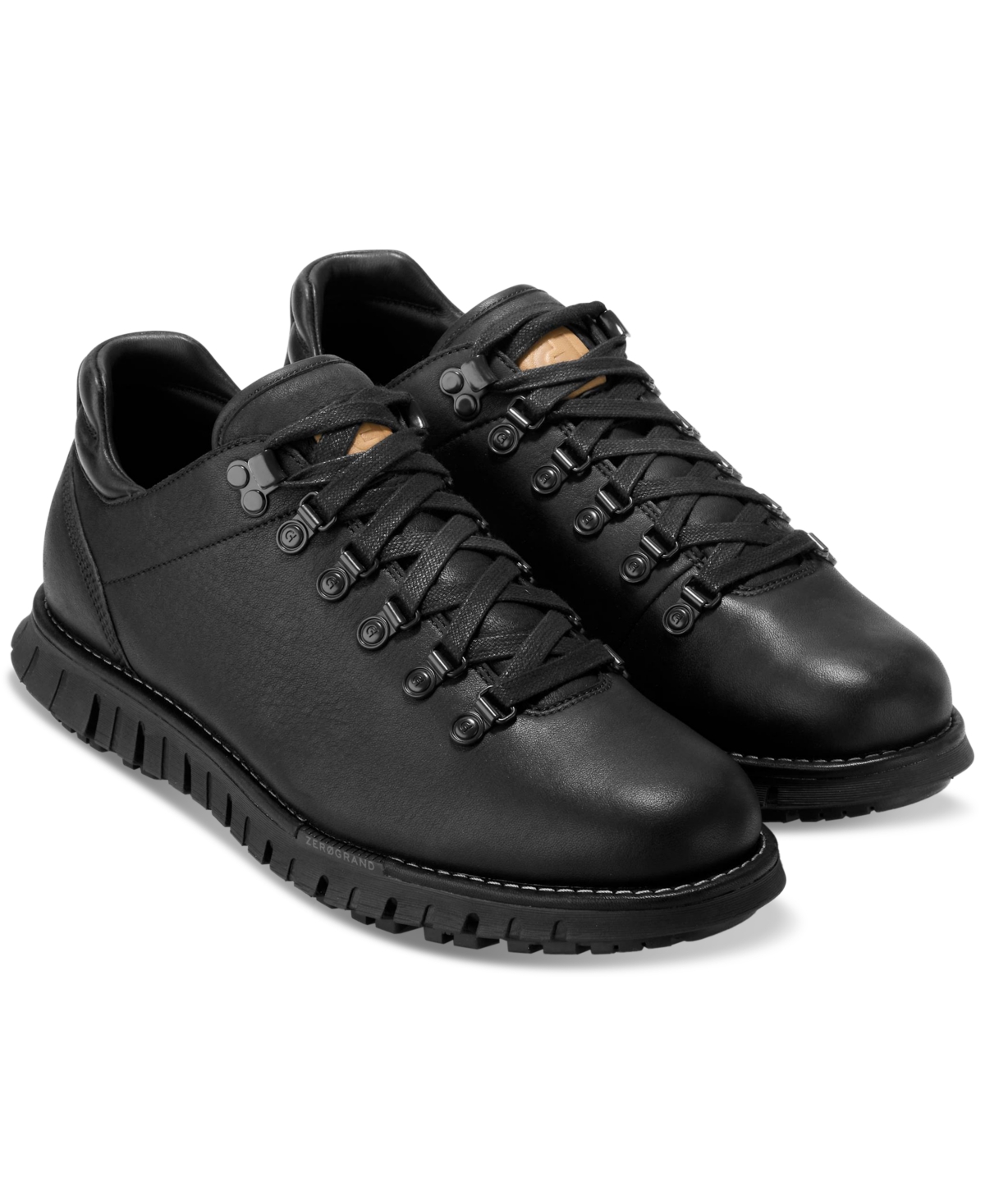 Cole Haan Men's ZERGRAND Remastered Low Hiking Boot - Black-Black