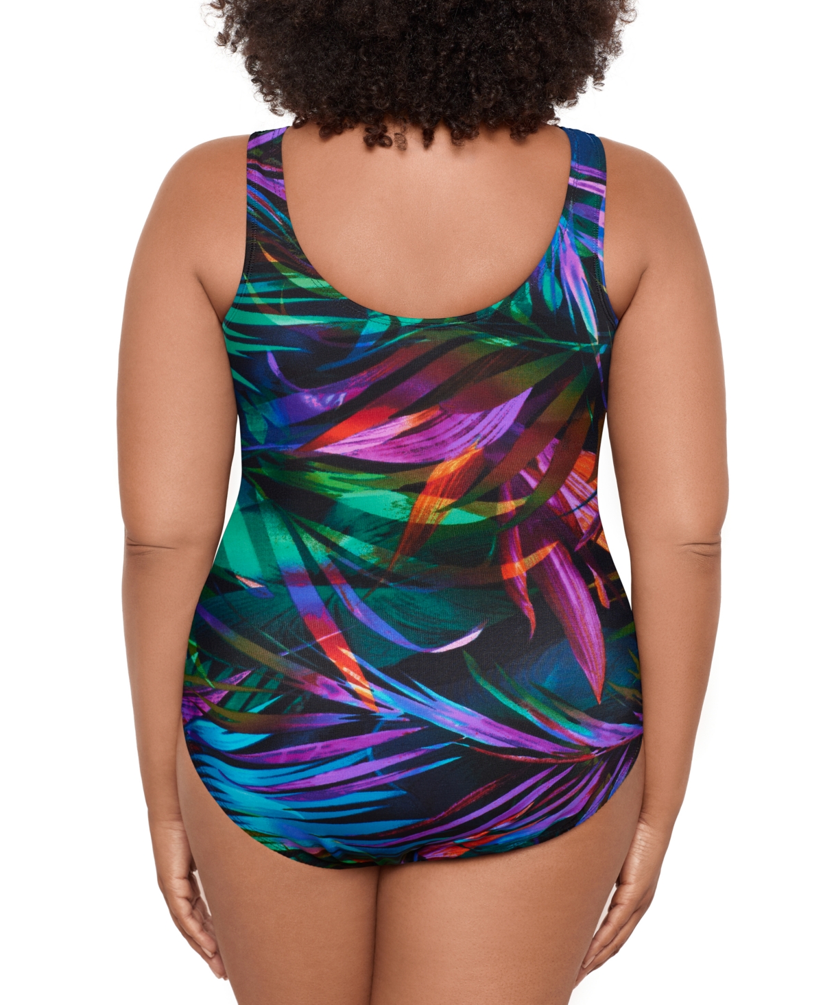 MIRACLESUIT PLUS SIZE PALMA PARADISO OCEANUS TUMMY-CONTROL ONE-PIECE SWIMSUIT 