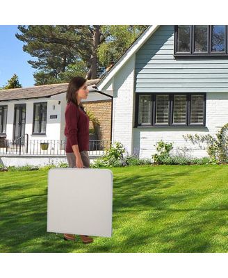 Portable Multipurpose Folding Table in White – Versatile and Convenient Table for Indoor and Outdoor Use, Ideal for Events and Everyday Activities