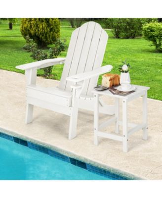 14 Inch Square Weather-Resistant Adirondack Side Table