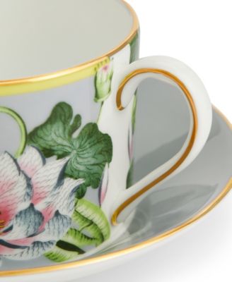 Waterlily Teacup and Saucer Set, 2 Piece