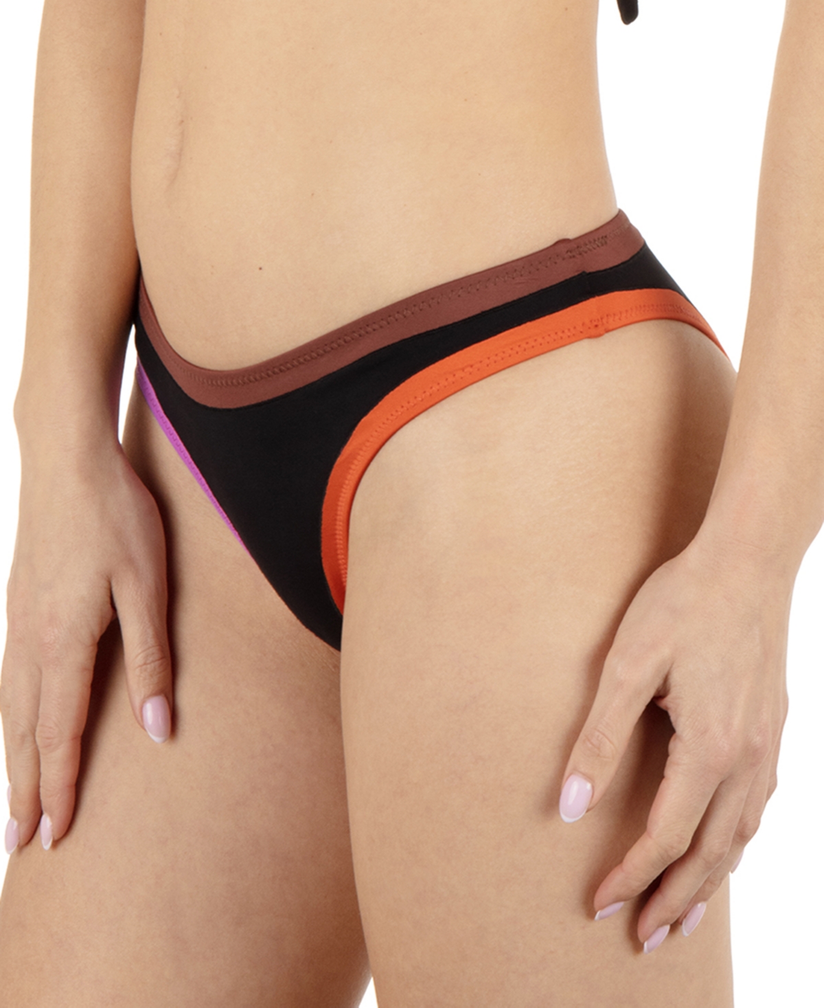 HURLEY JUNIORS' AROUND THE BLOCK CHEEKY BIKINI BOTTOMS 
