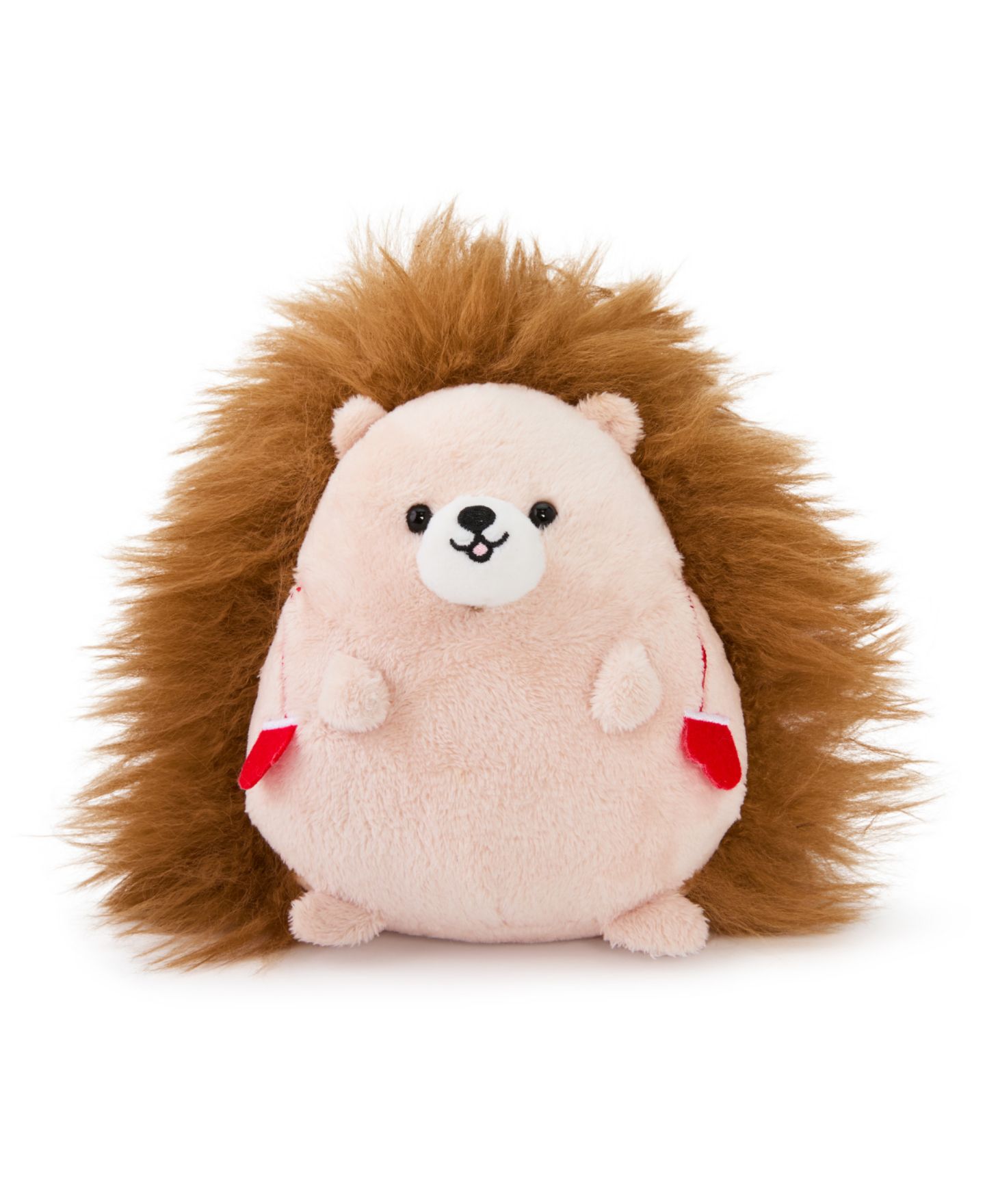 Детская мягкая игрушка Geoffrey's Toy Box 6" Winter Hedgehog with Mitts Plush Toy — фото 2