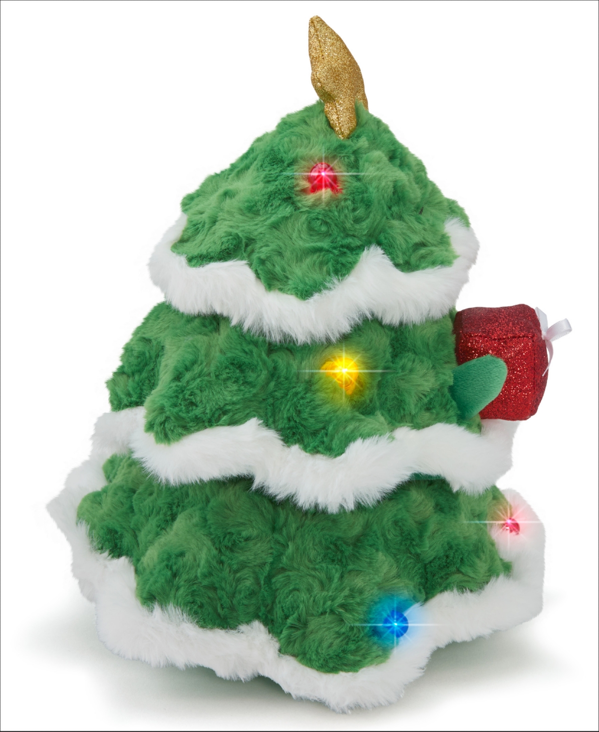 Geoffrey's Toy Box Star Brights 12" Led Light-up Plush Christmas Tree Toy, Created For Macy's In No Color