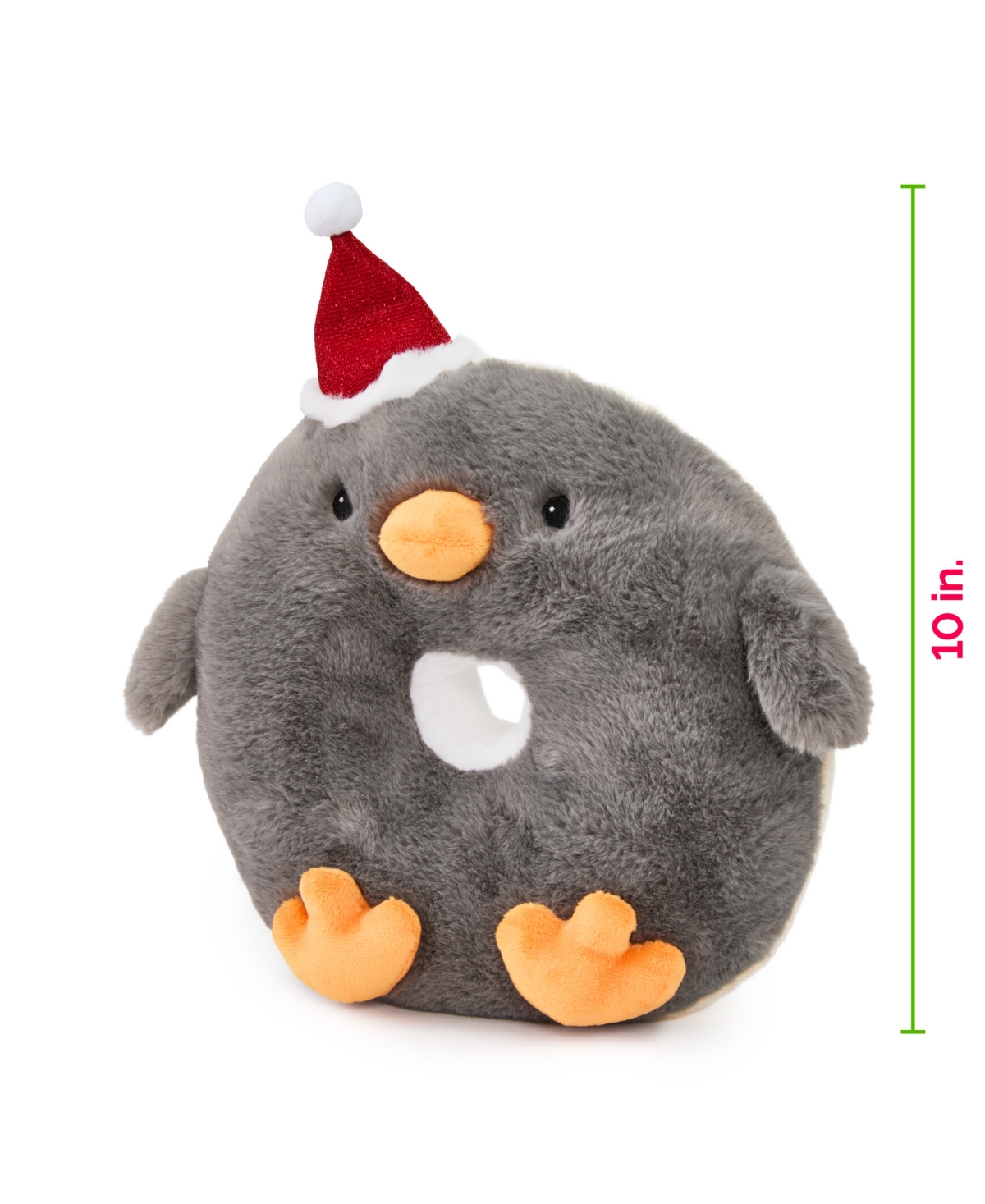 Geoffrey's Toy Box Tasties 10" Donut Holiday Penguin Plush Toy, Created For Macy's In No Color