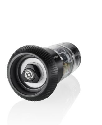 GEFU Stainless Steel With Ceramic Grinder Black Finish Small Pepper Mill with Salt Shaker