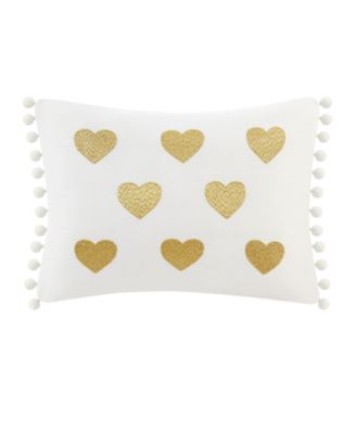 Rosalie Metallic Heart 4-Pc. Comforter Set, Full/Queen