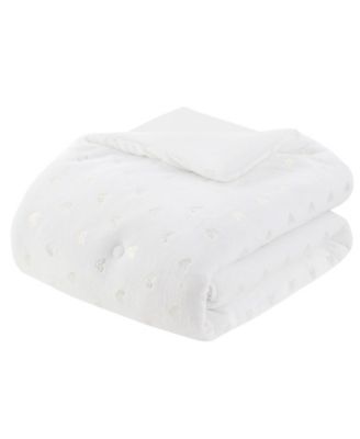 Rosalie Metallic Heart 4-Pc. Comforter Set, Full/Queen