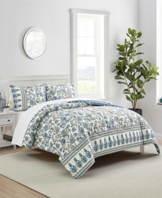 Jasmine Floral-Print 3-Pc. Comforter Sets