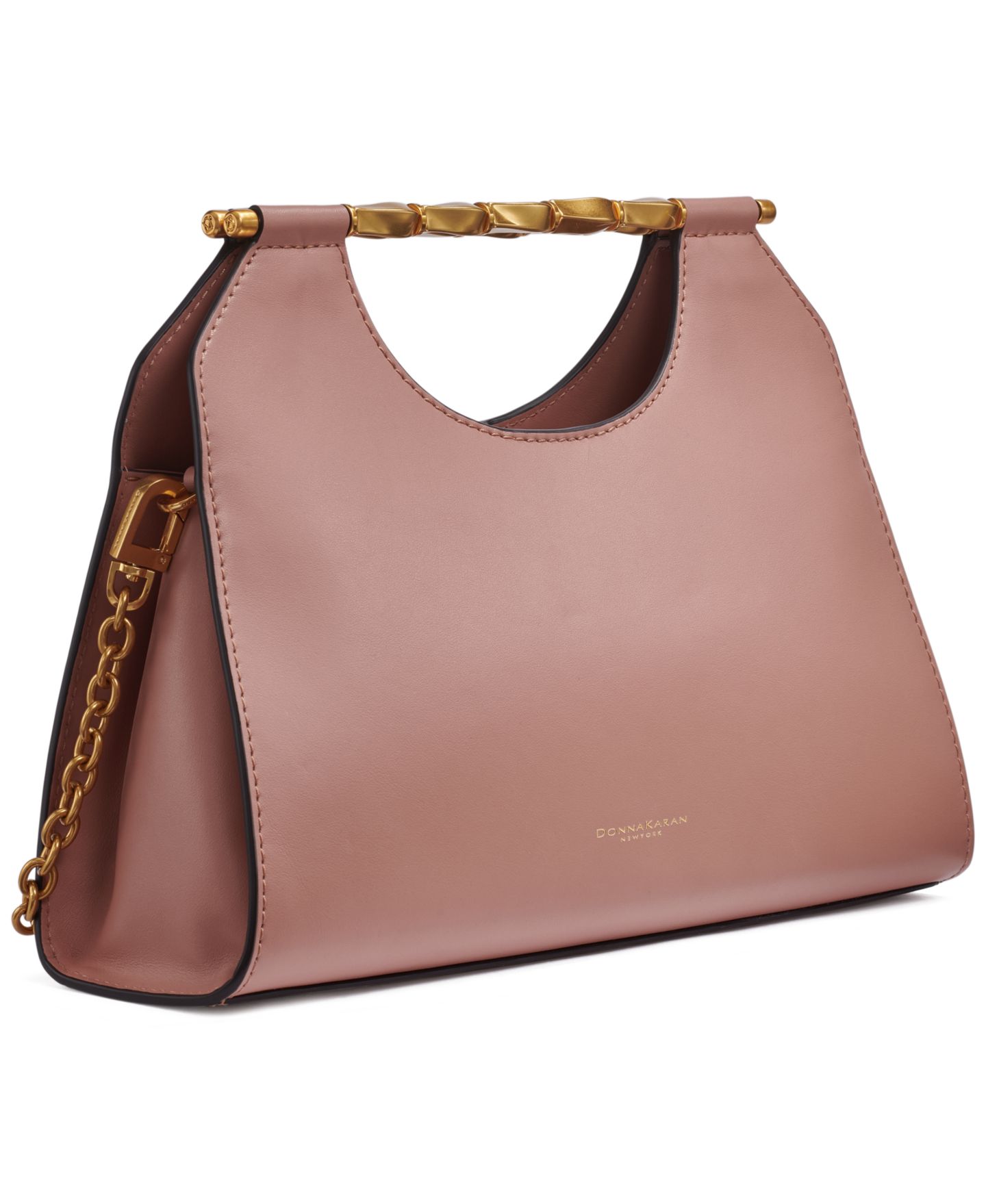 Женский клатч Donna Karan New York Commack Triple Compartment Clutch, цвет: Чёрный / Золотой — фото 10