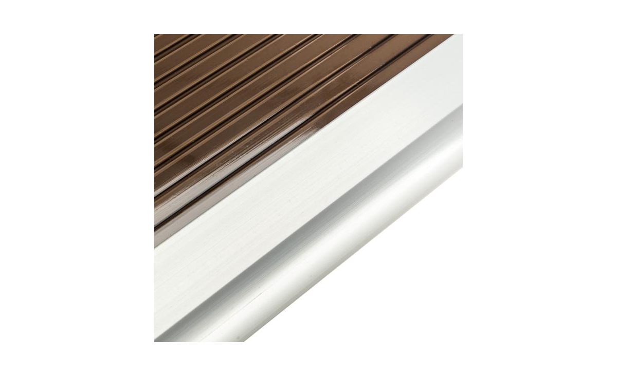 Slickblue Ht-100 x 96cm Door & Window Rain Cover Eaves – DurableBoard with Black Holder for Household Applications - Brown