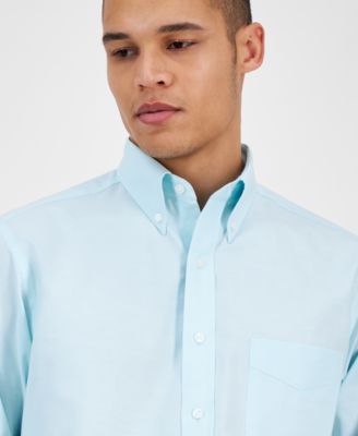 Men's Regular Fit Pinpoint Dress Shirt, Created for Macy's